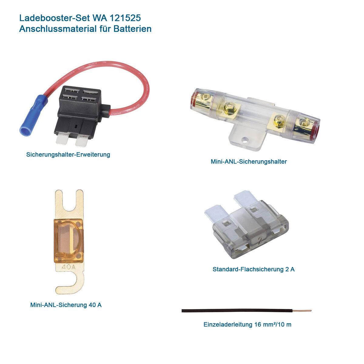Ladebooster-Set WA 121525, inkl. Anschlussmaterial für Batterien von  Schaudt Art. Nr. 900007 online bestellen