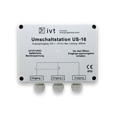 Umschaltstation US-16, 230 V AC, 16 A, 3600 VA