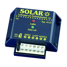 Solar-Laderegler IVT 12/24 V 4 A mit Tiefentladeschutz