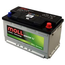  MOLL  spezial  Li Batterie 12,8V / 100Ah mit Bluetooth Kommunikationsschnittstelle  