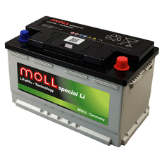 MOLL  spezial  Li Batterie 12,8 V / 105 Ah mit Bluetooth Kommunikationsschnittstelle  
