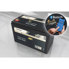 FORSTER Premium LiFePO₄ Batterie 12,8V / 100Ah 200A-BMS-2.0, 500A Bluetooth-Mess-Shunt