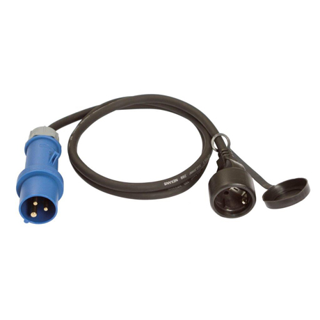 CEE-Adapterleitung Weingrtner Kabel, 1,5 m Zuleitung H07RN-F 3G2,5 mit CEE-Stecker