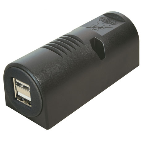 Aufbau-Power USB-A Doppelsteckdose 12 - 24 V