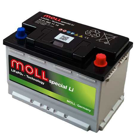 MOLL  spezial  Li Batterie 12,8 V / 84 Ah mit Bluetooth Kommunikationsschnittstelle  